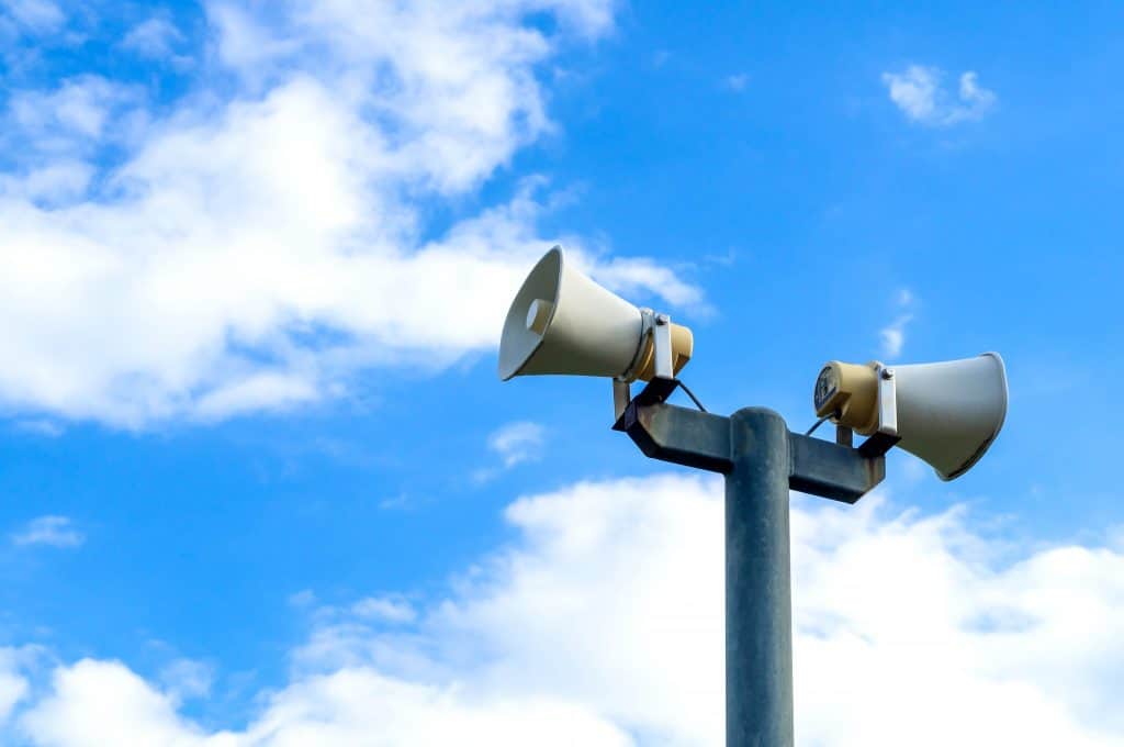 Outdoor Multi-Speaker System  in the Garden